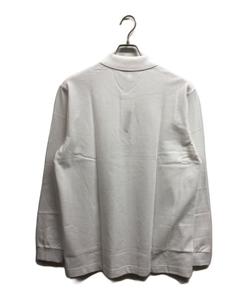 LACOSTE（ラコステ）LACOSTE (ラコステ) 長袖ポロシャツ/LACOSTEシャツ ホワイト サイズ:L 未使用品の古着・服飾アイテム