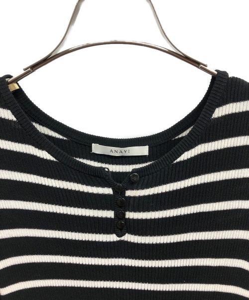 ANAYI（アナイ）ANAYI (アナイ) タフタコンビドッキング ワンピース/ANAYIワンピース ブラック サイズ:38の古着・服飾アイテム