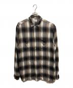 TOWN CRAFTタウンクラフト）の古着「復刻レーヨンオンブレチェックシャツ/TOWN CRAFTシャツ」｜ブラウン