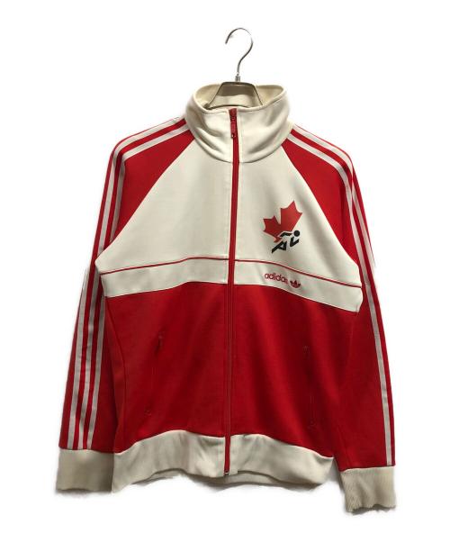 adidas（アディダス）adidas (アディダス) トラックジャケット/adidasトラックジャケット レッド サイズ:Lの古着・服飾アイテム