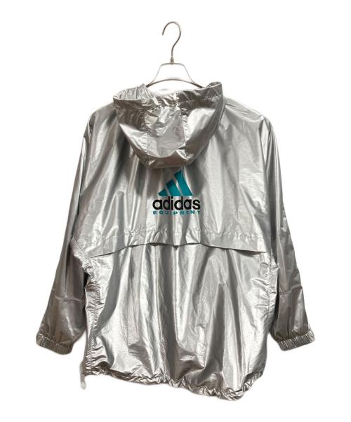 adidas（アディダス）adidas (アディダス) WINDBREAKER シルバー サイズ:2XLの古着・服飾アイテム