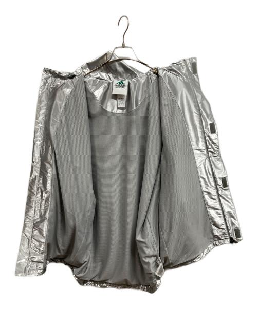 adidas（アディダス）adidas (アディダス) WINDBREAKER シルバー サイズ:2XLの古着・服飾アイテム