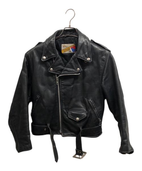 Schott（ショット）Schott (ショット) ダブルライダースジャケット/Schottジャケット ブラック サイズ:8の古着・服飾アイテム