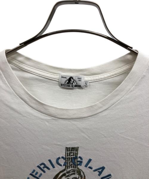Hysteric Glamour（ヒステリックグラマー）Hysteric Glamour (ヒステリックグラマー) ギター ガール 刺繍 Tシャツ/Hysteric GlamourTシャツ ホワイト サイズ:Lの古着・服飾アイテム