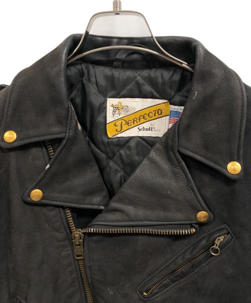 Schott（ショット）Schott (ショット) ダブルライダースジャケット/Schottジャケット ブラック サイズ:36の古着・服飾アイテム