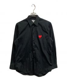 PLAY COMME des GARCONS（プレイコムデギャルソン）の古着「Shirt With Red Emblem」｜ブラック