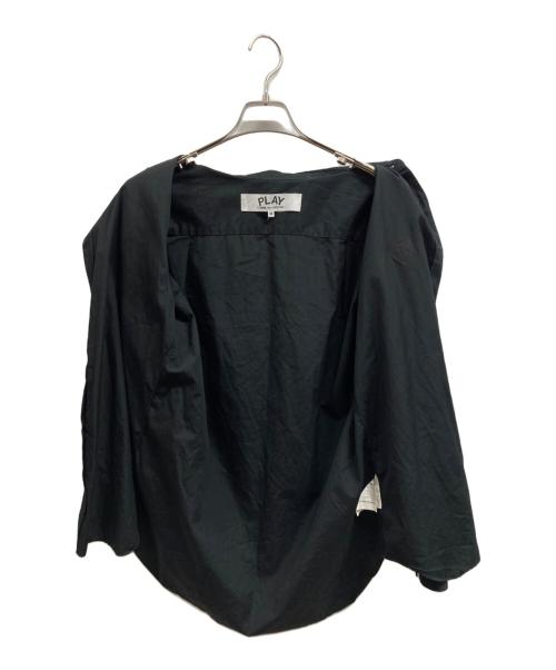 PLAY COMME des GARCONS（プレイコムデギャルソン）PLAY COMME des GARCONS (プレイコムデギャルソン) Shirt With Red Emblem ブラック サイズ:Mの古着・服飾アイテム