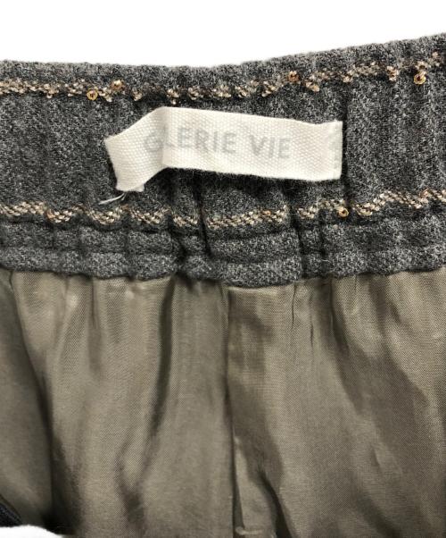 GALERIE VIE（ギャルリーヴィー）GALERIE VIE (ギャルリーヴィー) ノーブルフラノ イージーストレートパンツ グレー サイズ:36の古着・服飾アイテム