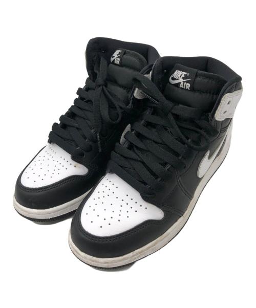 NIKE（ナイキ）NIKE (ナイキ) GS Air Jordan 1 Retro High OG ホワイト×ブラック サイズ:22.5の古着・服飾アイテム