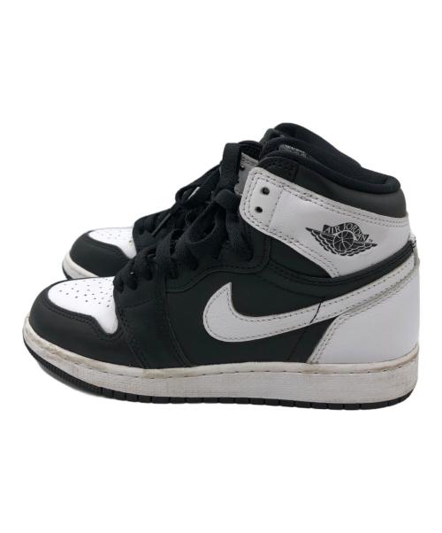 NIKE（ナイキ）NIKE (ナイキ) GS Air Jordan 1 Retro High OG ホワイト×ブラック サイズ:22.5の古着・服飾アイテム
