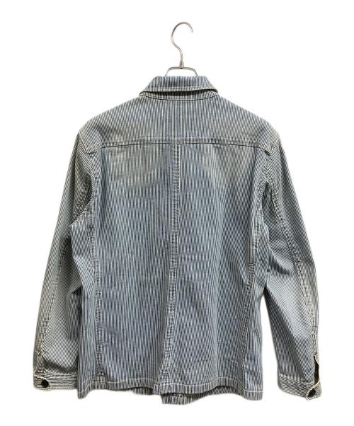 BURBERRY BLACK LABEL（バーバリーブラックレーベル）BURBERRY BLACK LABEL (バーバリーブラックレーベル) ヒッコリーデニムジャケット ブルー サイズ:Lの古着・服飾アイテム