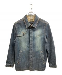 中古・古着通販】BURBERRY (バーバリー) デニムジャケット ネイビー