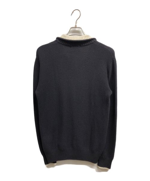 BURBERRY BLACK LABEL（バーバリーブラックレーベル）BURBERRY BLACK LABEL (バーバリーブラックレーベル) ボタンダウンニット ネイビー サイズ:2の古着・服飾アイテム
