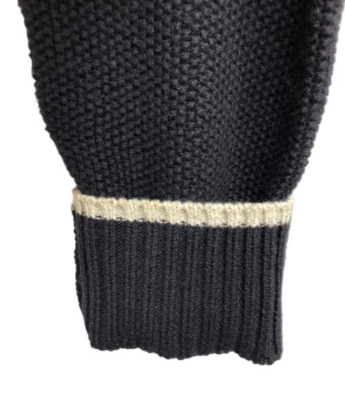 BURBERRY BLACK LABEL（バーバリーブラックレーベル）BURBERRY BLACK LABEL (バーバリーブラックレーベル) ボタンダウンニット ネイビー サイズ:2の古着・服飾アイテム