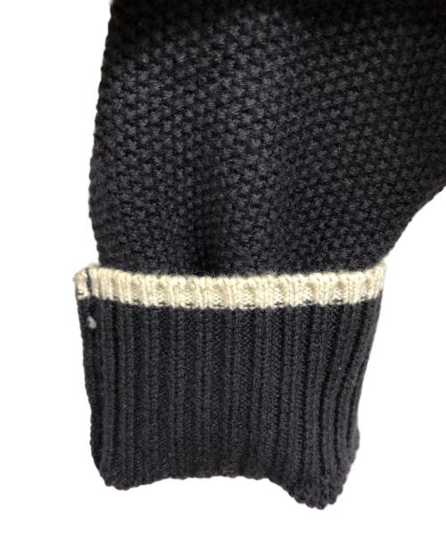 BURBERRY BLACK LABEL（バーバリーブラックレーベル）BURBERRY BLACK LABEL (バーバリーブラックレーベル) ボタンダウンニット ネイビー サイズ:2の古着・服飾アイテム