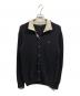 BURBERRY BLACK LABEL（バーバリーブラックレーベル）の古着「ボタンダウンニット」｜ネイビー