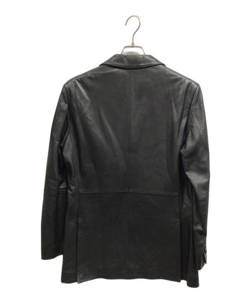 BURBERRY BLACK LABEL（バーバリーブラックレーベル）BURBERRY BLACK LABEL (バーバリーブラックレーベル) レザージャケット ブラック サイズ:Mの古着・服飾アイテム