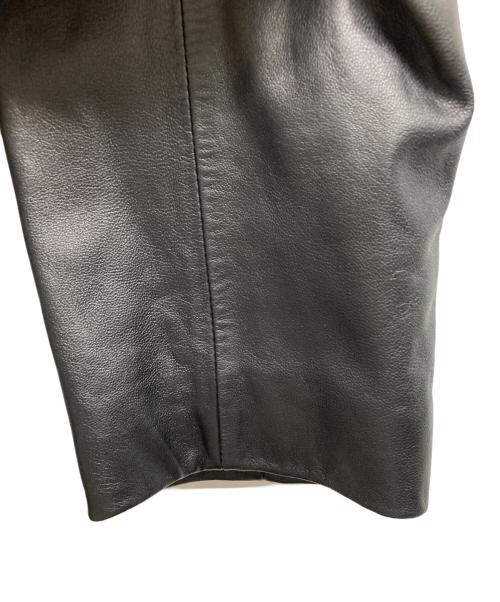 BURBERRY BLACK LABEL（バーバリーブラックレーベル）BURBERRY BLACK LABEL (バーバリーブラックレーベル) レザージャケット ブラック サイズ:Mの古着・服飾アイテム
