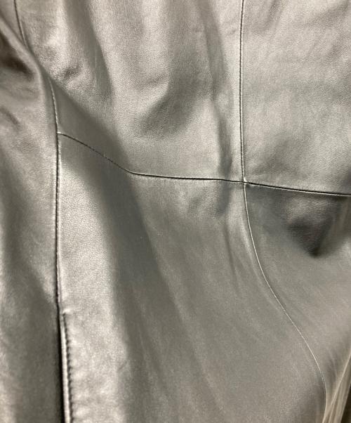 BURBERRY BLACK LABEL（バーバリーブラックレーベル）BURBERRY BLACK LABEL (バーバリーブラックレーベル) レザージャケット ブラック サイズ:Mの古着・服飾アイテム