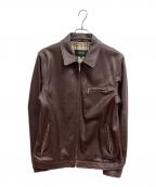 BURBERRY BLACK LABELバーバリーブラックレーベル）の古着「レザージャケット」｜ブラウン