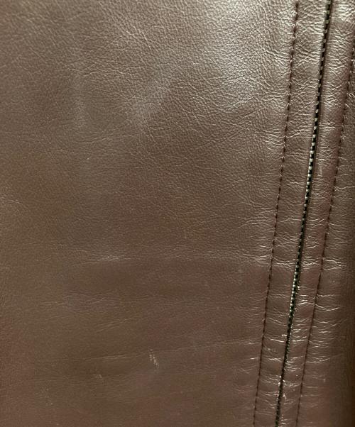 BURBERRY BLACK LABEL（バーバリーブラックレーベル）BURBERRY BLACK LABEL (バーバリーブラックレーベル) レザージャケット ブラウン サイズ:Lの古着・服飾アイテム