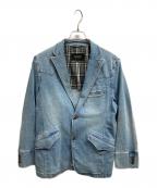 BURBERRY BLACK LABELバーバリーブラックレーベル）の古着「デニムジャケット」｜スカイブルー