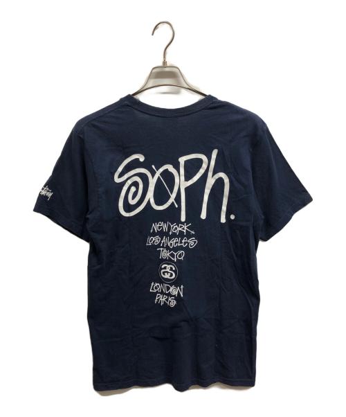 stussy（ステューシー）stussy (ステューシー) SOPH. (ソフ) World Tour Tee/	World Tour TeeTシャツ/stussy ネイビー サイズ:Mの古着・服飾アイテム