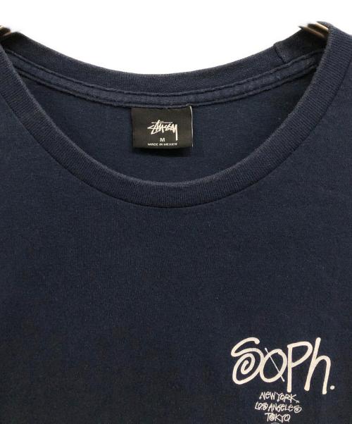 stussy（ステューシー）stussy (ステューシー) SOPH. (ソフ) World Tour Tee/	World Tour TeeTシャツ/stussy ネイビー サイズ:Mの古着・服飾アイテム