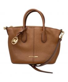 MICHAEL KORS（マイケルコース）の古着「HYDE SM SATCHEL LEATHER/MICHAEL KORSバッグ」｜ブラウン