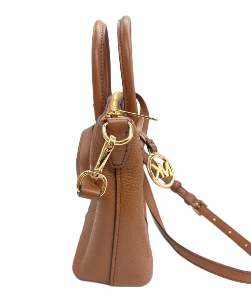MICHAEL KORS（マイケルコース）MICHAEL KORS (マイケルコース) HYDE SM SATCHEL LEATHER/MICHAEL KORSバッグ ブラウンの古着・服飾アイテム