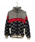 GUCCI（グッチ）の古着「GGニットジャケット/GUCCIジャケット」｜ネイビー、ホワイト、レッド