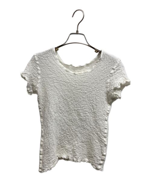 me ISSEY MIYAKE（ミーイッセイ ミヤケ）me ISSEY MIYAKE (ミーイッセイ ミヤケ) セットカーディガン ホワイト サイズ:2の古着・服飾アイテム