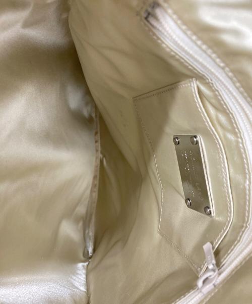 HELMUT LANG（ヘルムートラング）HELMUT LANG (ヘルムートラング) レザーヘルメットバッグ ホワイトの古着・服飾アイテム