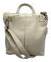 HELMUT LANG (ヘルムートラング) レザーヘルメットバッグ ホワイト：50000円