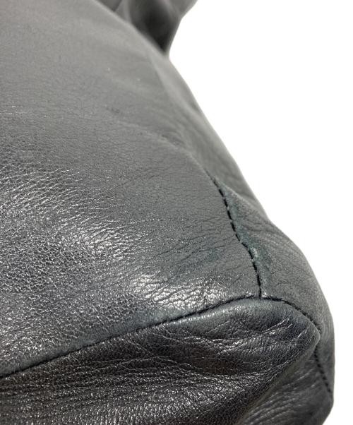 HELMUT LANG（ヘルムートラング）HELMUT LANG (ヘルムートラング) レザートートバッグ ブラックの古着・服飾アイテム