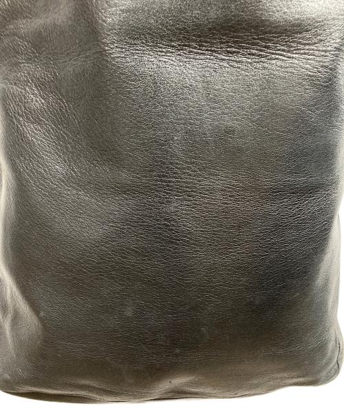 HELMUT LANG（ヘルムートラング）HELMUT LANG (ヘルムートラング) レザートートバッグ ブラックの古着・服飾アイテム