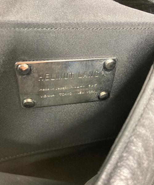 HELMUT LANG（ヘルムートラング）HELMUT LANG (ヘルムートラング) レザートートバッグ ブラックの古着・服飾アイテム