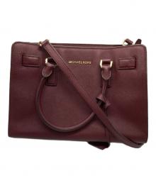 MICHAEL KORS（マイケルコース）の古着「ディロン スモール トップジップ サッチェル」｜レッド