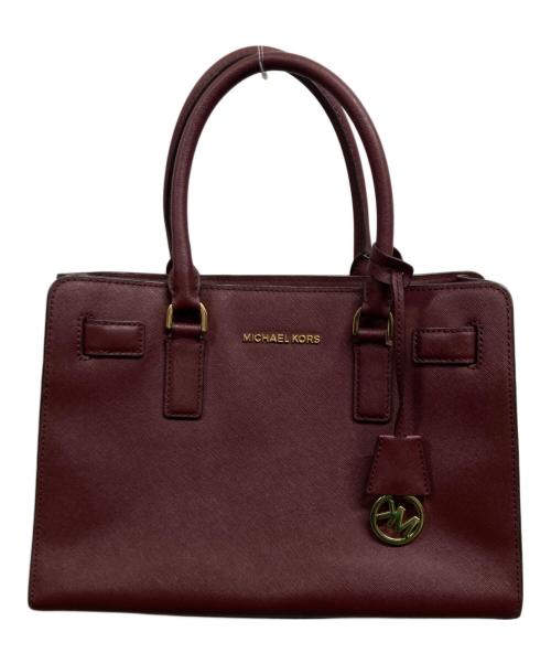 MICHAEL KORS（マイケルコース）MICHAEL KORS (マイケルコース) ディロン スモール トップジップ サッチェル レッドの古着・服飾アイテム