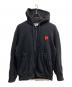 PLAY COMME des GARÇONS（プレイコムデギャルソン）の古着「ジップパーカー」｜ブラック