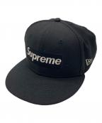 SUPREME×New Eraシュプリーム×ニューエラ）の古着「sim metallic box logo cap/Supremeキャップ/New Era」｜ブラック