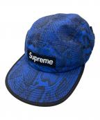 SUPREMEシュプリーム）の古着「Nylon Soft Bill Snake Camp Cap/Supremeキャップ」｜ブルー