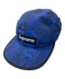SUPREME（シュプリーム）の古着「Nylon Soft Bill Snake Camp Cap/Supremeキャップ」｜ブルー
