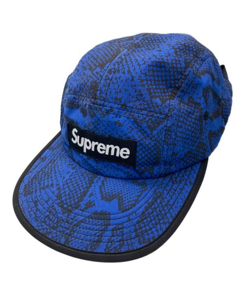 SUPREME（シュプリーム）Supreme (シュプリーム) Nylon Soft Bill Snake Camp Cap/Supremeキャップ ブルーの古着・服飾アイテム