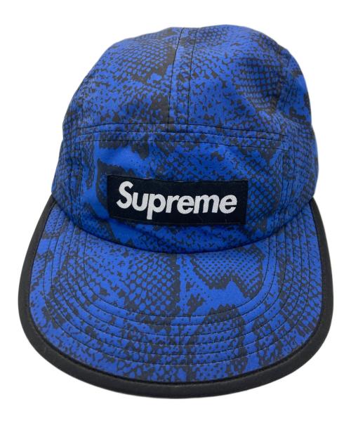 SUPREME（シュプリーム）Supreme (シュプリーム) Nylon Soft Bill Snake Camp Cap/Supremeキャップ ブルーの古着・服飾アイテム
