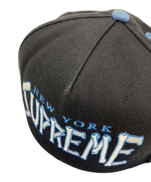 SUPREME（シュプリーム）Supreme (シュプリーム) Bones logo 5-panel cap/Supremeキャップ ブルーの古着・服飾アイテム