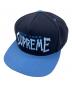 Supreme（シュプリーム）の古着「Bones logo 5-panel cap/Supremeキャップ」｜ブルー