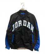 JORDANジョーダン）の古着「BRK CLGTE VRSTY JKT」｜ブラック×ブルー