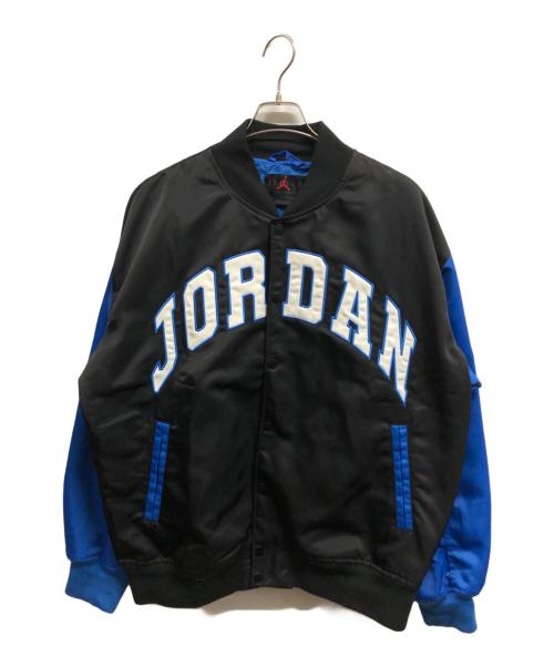 JORDAN（ジョーダン）JORDAN (ジョーダン) BRK CLGTE VRSTY JKT ブラック×ブルー サイズ:Lの古着・服飾アイテム