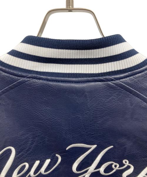 GENUINE MERCHANDISE（ジェニュイン マーチャンダイズ）GENUINE MERCHANDISE (ジェニュイン マーチャンダイズ) フェイクレザースタジャン ネイビー サイズ:XLの古着・服飾アイテム